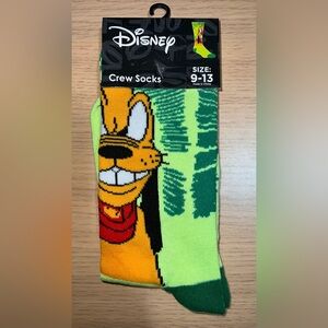 Disney Goofy Crew Socks - Yellow & Green